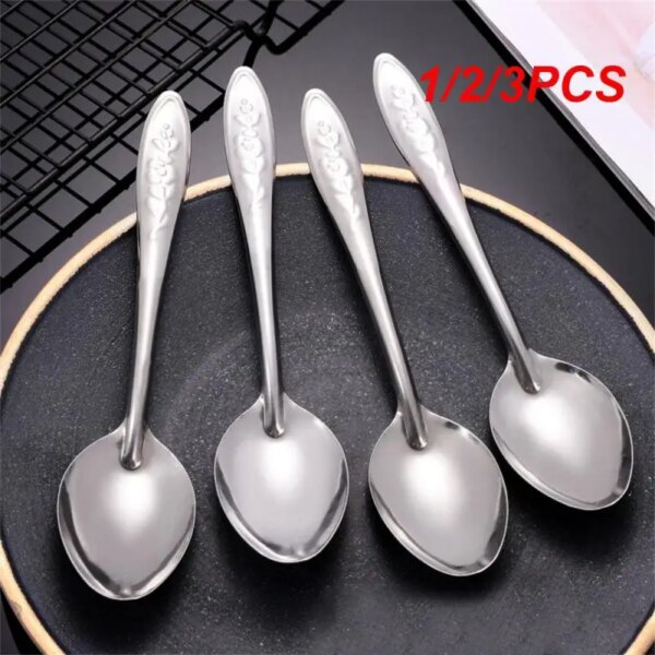 1/2/3PCS New Creative Stainless Steel Spoon Milk Coffee Soup Spoon Ice Cream Dessert Spoon Watermelon Spoon Summer Kitchen Tools