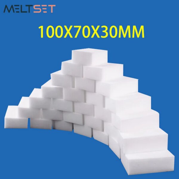 100x70x30mm Magic Sponge Eraser White Melamine Sponge Cleaning Sponge for Kitchen Office Bathroom Cleaner Cleaning Tools