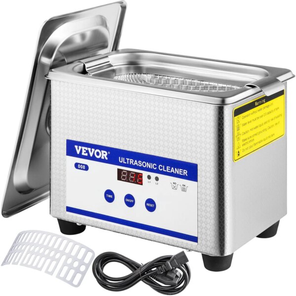 VEVOR 800ml Ultrasonic Cleaner Portable Washing Machine 35W Mini Dishwasher Lave-Dishes Ultrasound Bath Sonic for Home Appliance