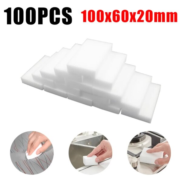 100*60*20mm Melamine Sponge Magic Sponge Eraser Melamine Sponge Cleaner Cleaning Sponge for Kitchen Bathroom Cleaning Tools