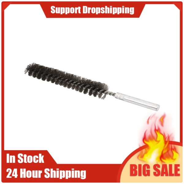 17cm Length 20mm Diameter Stainless Steel Wire Tube Cleaning Brush