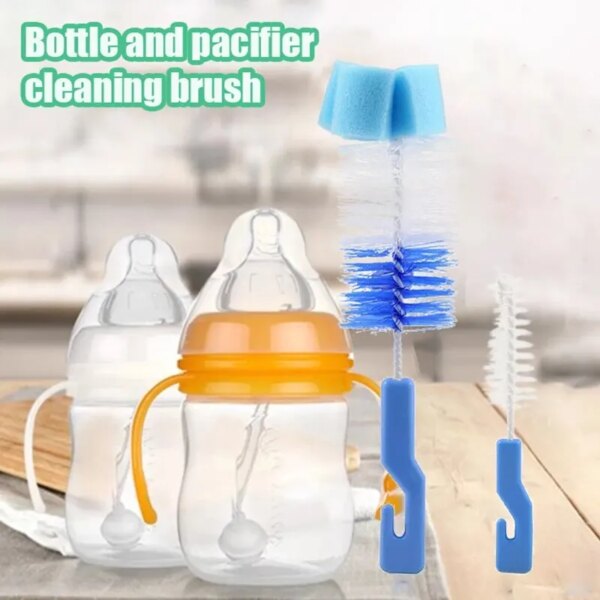 2PCS/set Sponge Bottle Brush Pacifier Brush Combination Insulated Milk Cup Cleaning Special Healthy And Convenient