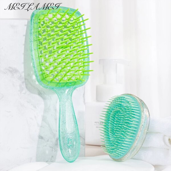 2pcs/set Mini Egg Tangle Hair Brush Hollow massage comb Detangling Hair Brush Hair Styling Hairdressing Comb For Travel