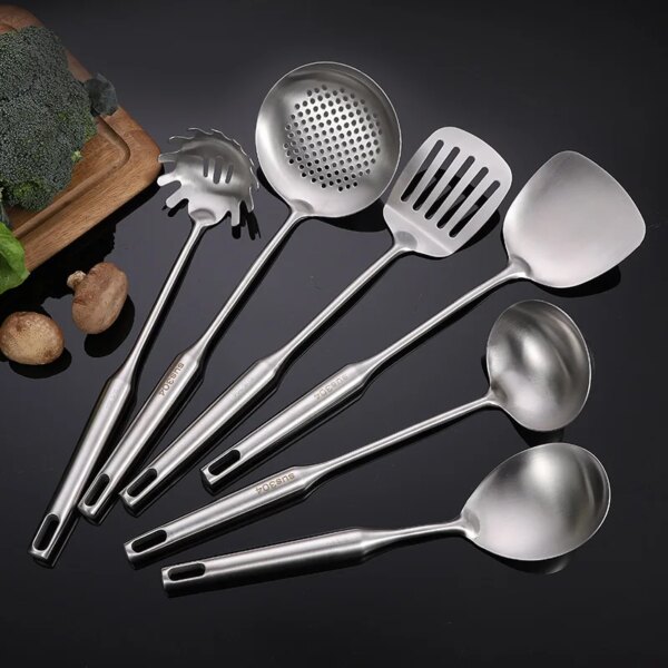 304 Stainless Steel Kitchen Utensils Thickened Kitchen Tools  Household Spatulas Cooking Utensils