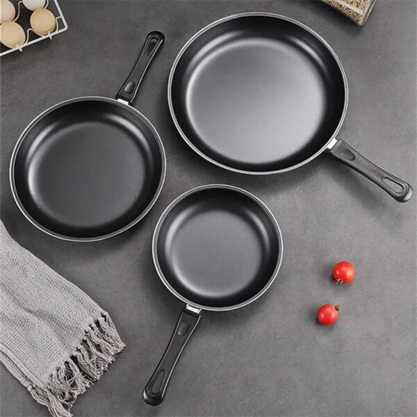 30cm Frying Pan Non-stick Mini Thick Steak Flat Pan Iron Pancake Egg Fryer shallow pancake pan Kitchen Cookware