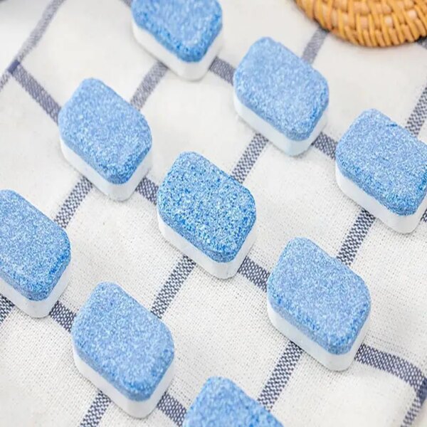 30pcs Dishwasher Tablets Solid Kitchen Detergent All In One Eco Friendly Portable Concentrated Rinse Block Dishwasher