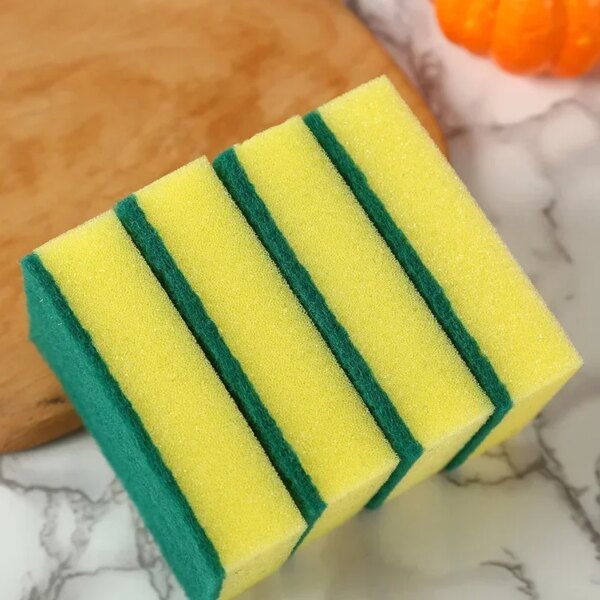 5/10PC Double-sided Sponges Cleaning Remove Grease Dishwashing Sponge Household Scouring Pad Kitchen Wipe Dish Cleaning Brushes