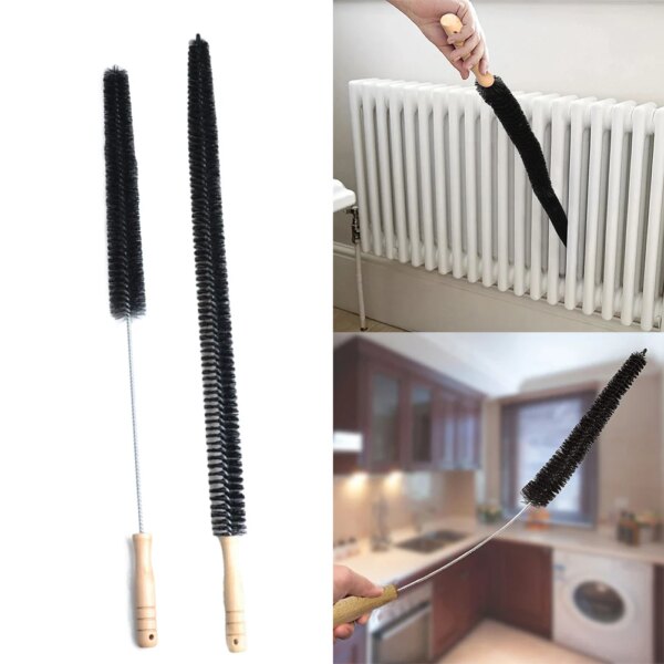 70/75cm Radiator Cleaner Brush Multi-Purpose Bendable Long Thin Cleaner Duster Washing Machine Cleaning Tools Dryer Duct Brush