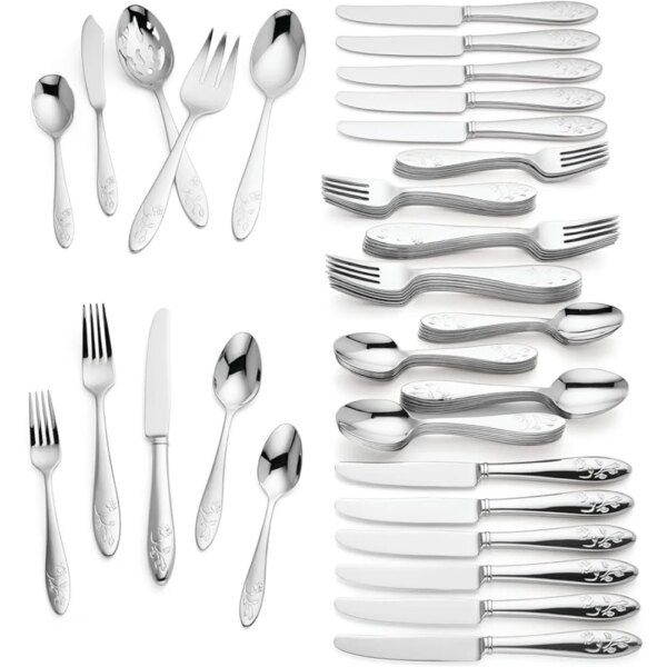 Butterfly Meadow 65-Piece Flatware Set