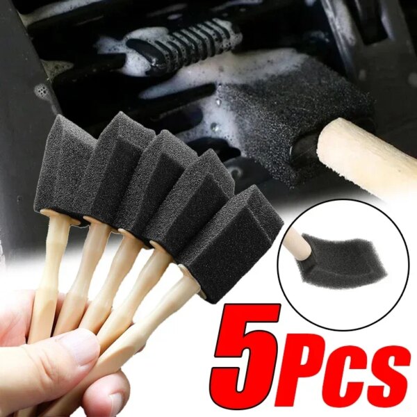 Car Air Conditioner Vent Cleaning Sponge Brush Car Grille Cleaner Crevice Dust Removal Detailing Brush Auto Interior Accessories