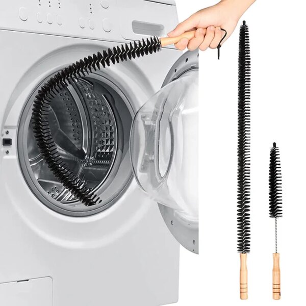 Cleaning Brush Flexible Long Multipurpose Duster Washing Machine Dryer With Wood Handle Cleaning Brushes Radiator Tools