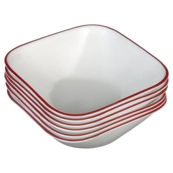 Corelle Square Splendor, Soup Bowl, 22-oz, Set of 6