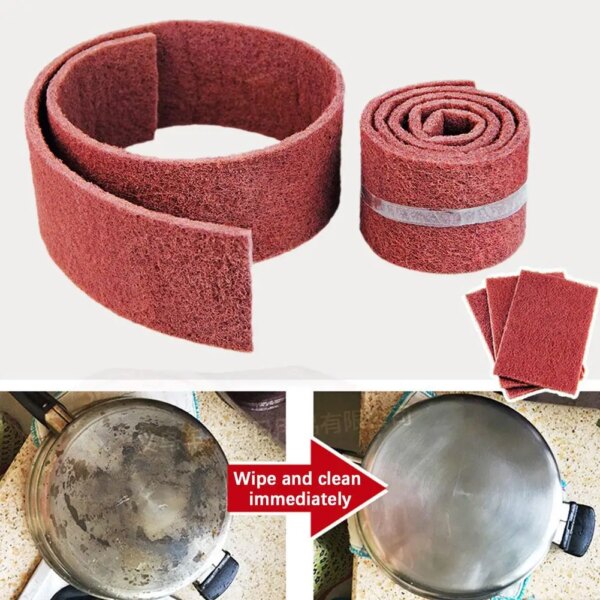 Diamond Sand Cleaning Cloth Sponges Caspian Stone Pot Clean Brush Rust Eraser Grit Scouring Pads For Rust Removal