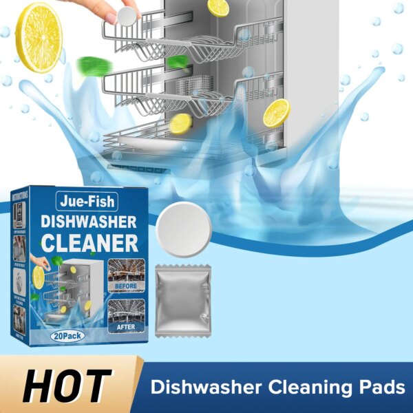 Dishwasher Cleaner Tablets Removes Limescale Strong Oil Stains Removal Descaling Kitchen Washing Household Dishwasher Detergent