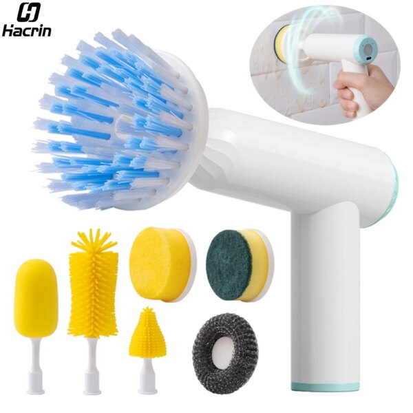 Electric Cleaning Brush Household Electric Cleaning Brush for Toilet Bathroom Window Multifunctional Electric Cleaning Brush