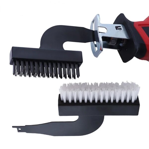 Electric Cleaning Wire Brush Saber Reciprocating Saw Universal Brush Head Cleaning Rust Removal Cleaning Brush Tool Accessories