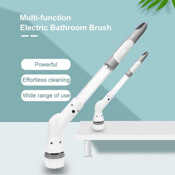 Electric Spin Cleaner Cordless Cleaning Brush Multipurpose for Kitchen Bathroom