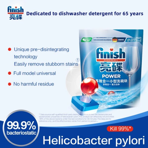 Finish All in1 Max Dishwashing Tablets for Kitchen Dishes Dishwasher Cleaner All in1 Compact Chemicals Descaling and Cleaner