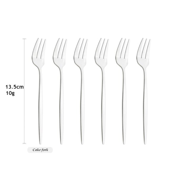 Fruit Tea Fork Dinnerware Stainless Steel Cutlery West Sign Small Fork Cake Dessert Fruit Fork Kitchen Tableware Dropshipping