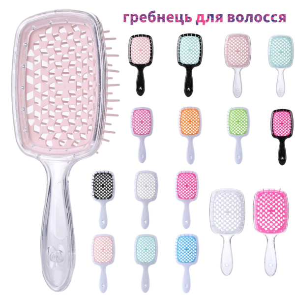 Hair Comb Scalp Massage Comb Fluffy Shape Comb Mesh Comb Women Hollow Out Wet Curly Hair Brushes Hairdressing Hair Accessories