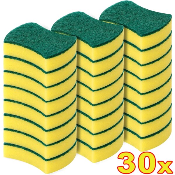 Highly Absorbent Cleaning Sponges Dish washing Magic Clean Pot Rust Stain Sponge Brush Kitchen Grease Cleaner Household Tools