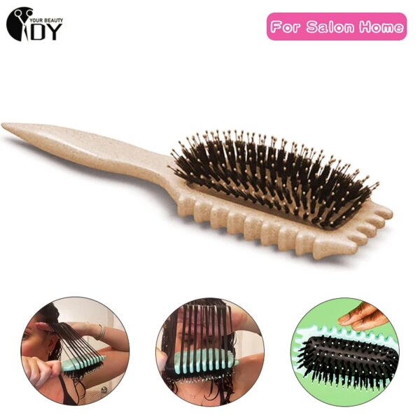 Hollow Comb Bounce Curl Define Styling Brush New Durable Smooth Hair Fluffy Comb Massage Home Hair Styling Tool Combs