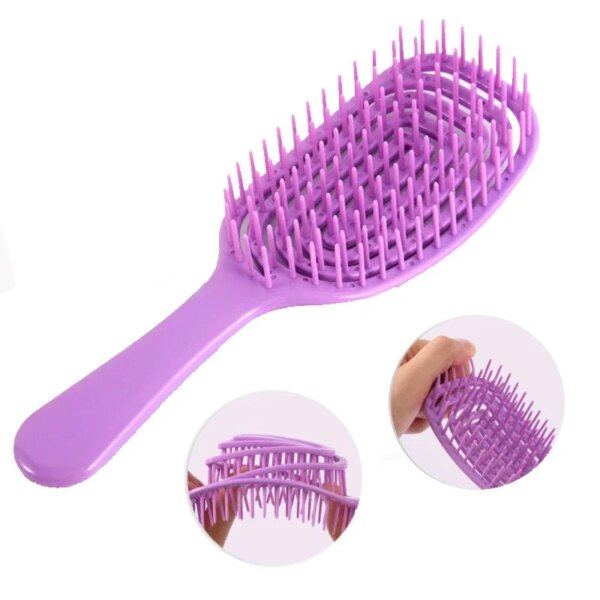 Hollow Out Hair Comb Detangling Hair Brush Large Plate Massage Combs Hollow Hair Brushes Barber Comb Salon Styling Tools