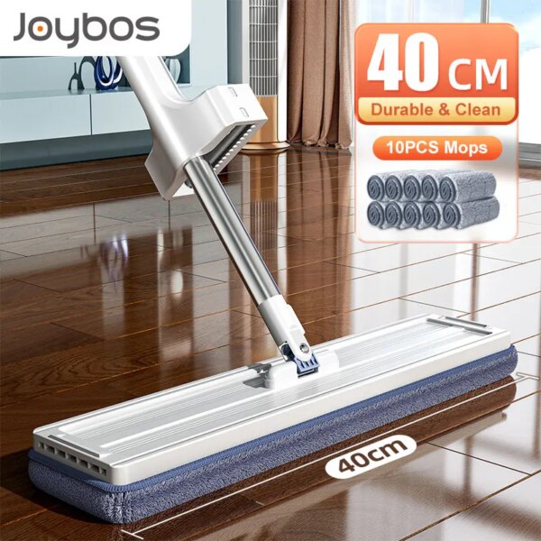 JOYBOS Enlarged Floor Mop Hand Washing Free Lazy Mop Self-Wring Squeeze Household Automatic Dehydration Magic Flat Mops Cleaning