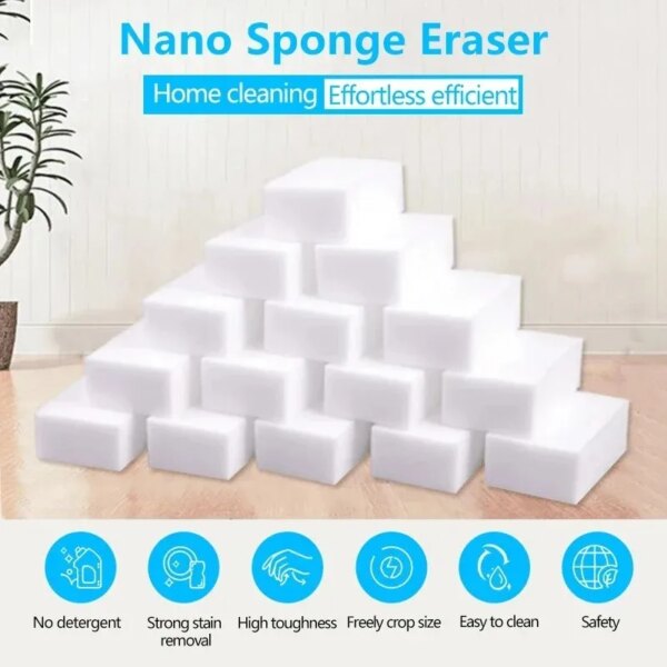 Magic Sponge Eraser Melamine Sponge Cleaner Kitchen Cleaning Sponge for Dish Wash Bathroom Cleaning Tools