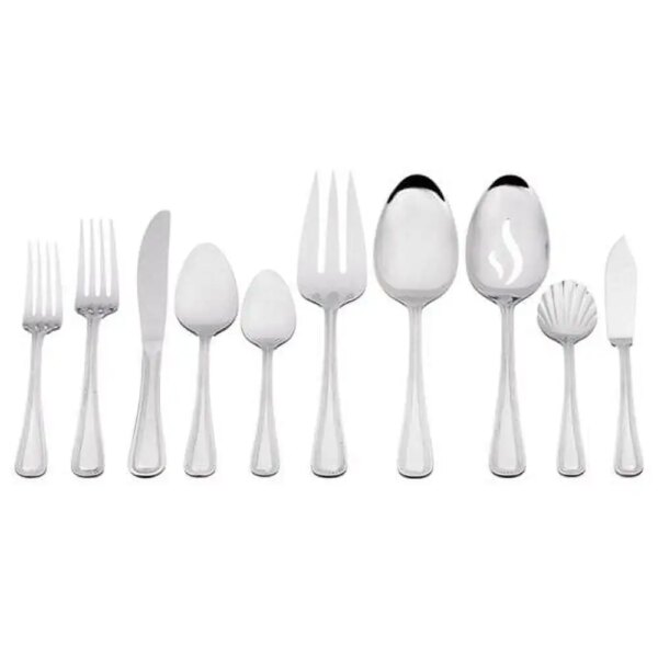 Mallory 45 Piece Stainless Steel Flatware Set