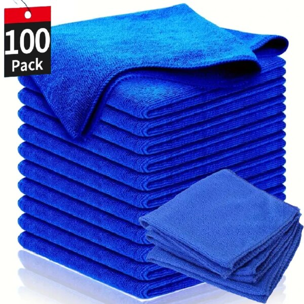 Microfiber Cleaning Cloths Lint Free Microfiber Cleaning Towel Cloths Reusable Cleaning Towels w/ Super Absorbent for Car Window