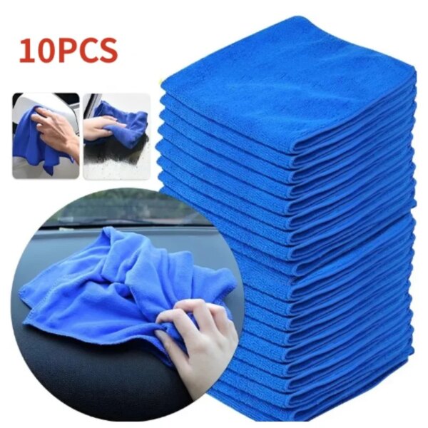 Microfiber Cleaning Cloths Lint Free Microfiber Cleaning Towel Cloths for Car Window Reusable Cleaning Towels Super Absorbent