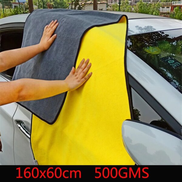 Microfiber Cleaning Towel  Super Absorbent Thicken Soft Drying Cloth Car Body Washing Towels Double Layer Clean