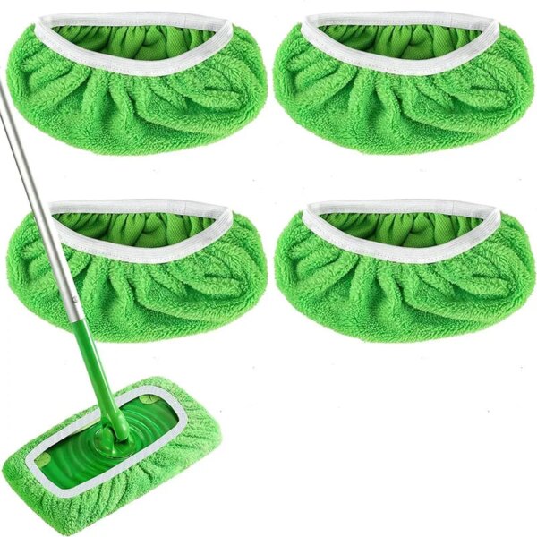 Mop Cloth Cleaning Supplies Superfine Fiber Sponge Household Products Floor Rags For Swiffer Flat Mops Reusable Alternatives