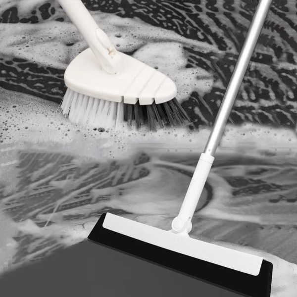 Multifunctional Floor Brush Magic Cleaning Broom Three In One Wash Cleaning Tool For Stiff Bristles Sponge Scrape Home Accessory