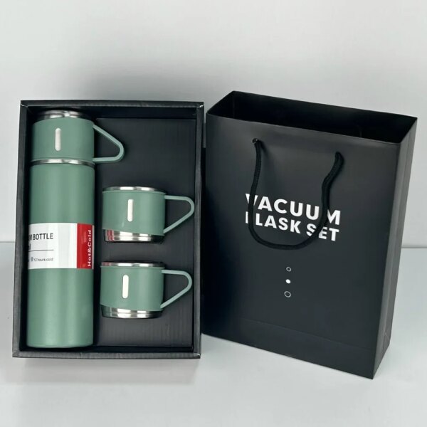 New Gift Box Set 304 Stainless Steel Thermos Cup Men's and Women's Portable Business Tea Cup Gift