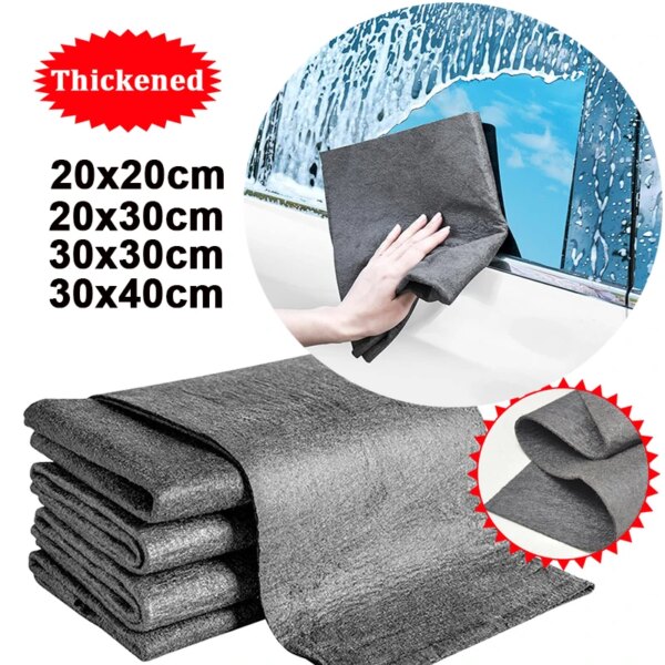 New Thickened Magic Cleaning Cloth Microfiber Glass Clean Towel Reusable Washable Lint-free Cleaning Rags for Kitchen Glass Car