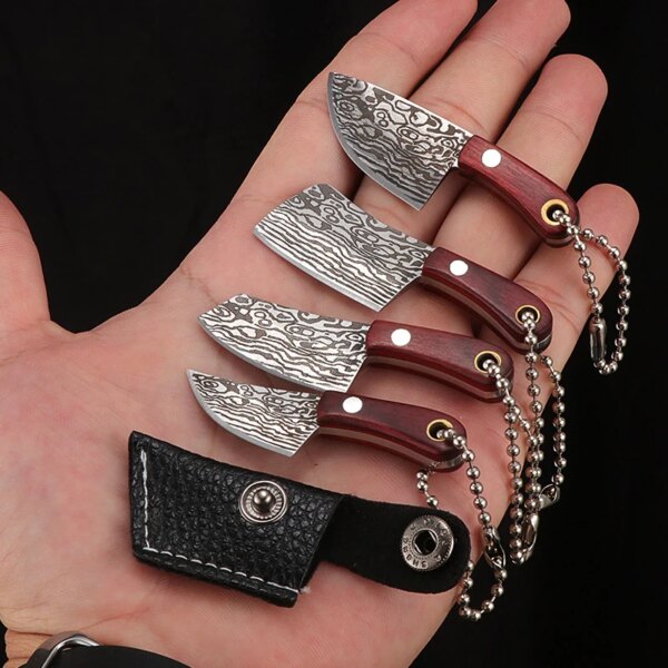 Portable Mini Knife Demolition Express Knife Collection Knife Keychain Ornament Out of The Box Portable Knife Bottle Cap Opening