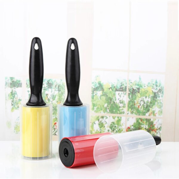 Reusable Sticky Roller For Cleaning Clothes Cat Dog Hair Clean Brush Washable Silicone Dust Lint Wiper Remover