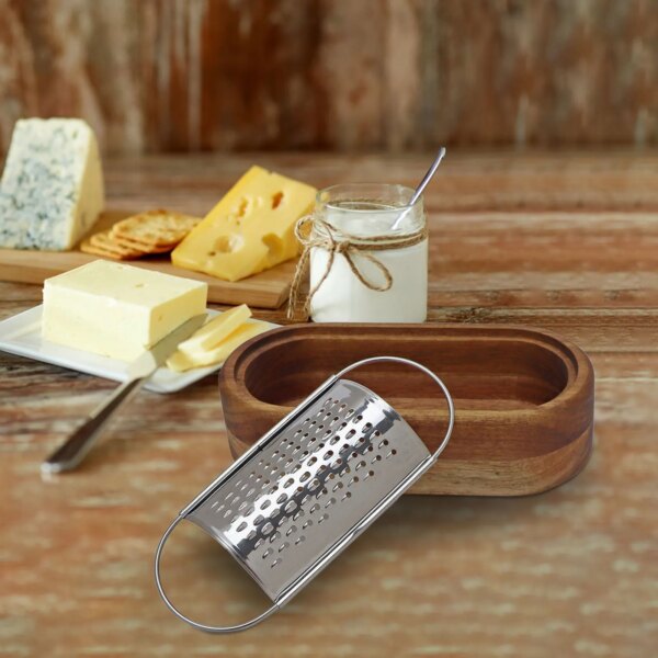 Stainless Steel Cheese Grater with Container Box Hand Slicer Shredder Kitchen Grater for Butter Vegetables Kitchen Utensil