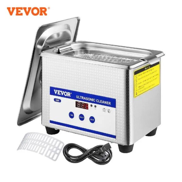 VEVOR 800ml Ultrasonic Cleaner Portable Washing Machine 35W Mini Dishwasher Lave-Dishes Ultrasound Bath Sonic for Home Appliance