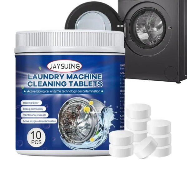 Washing Machine Cleaner Descaler Effervescent Deep Cleaning Tablets Washing Machine & Dishwasher Cleaner Tablets For Drum Type