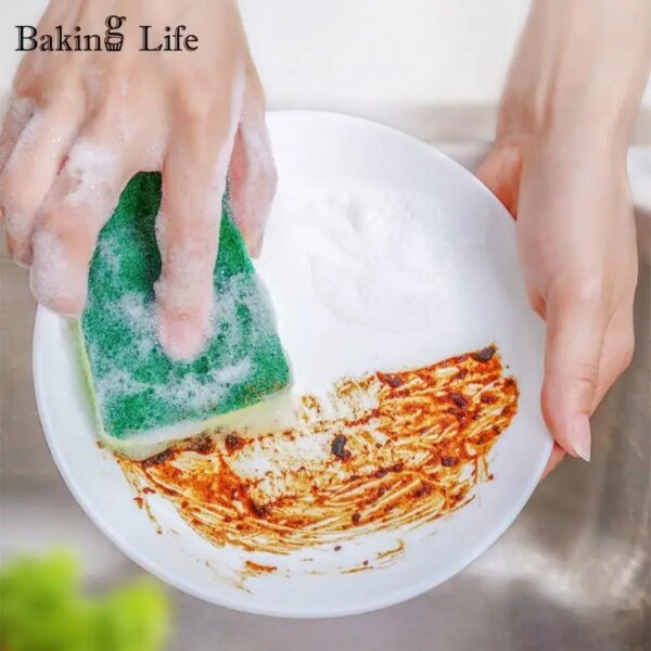 Wood Pulp Sponge Cleaning Cloth Sponge Block Kitchen Absorbent Non-oil Washing Pot Washing Dish Magic Kitchen Accessories