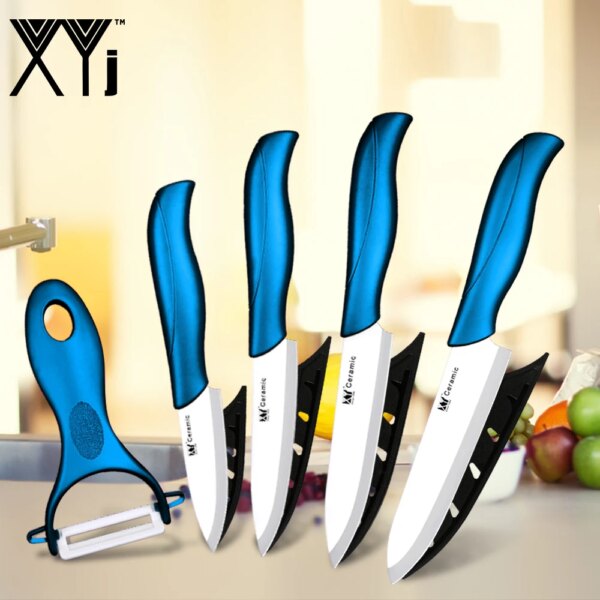 XYj Multi-Colors Kitchen Ceramic Knives Set 3\