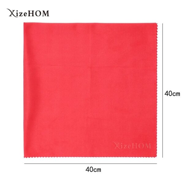 XizeHOM  (40*40cm/1pcs) Large Microfiber Cleaning Cloth for All Eyeglasses, Glasses, Camera Lenses(6 color)