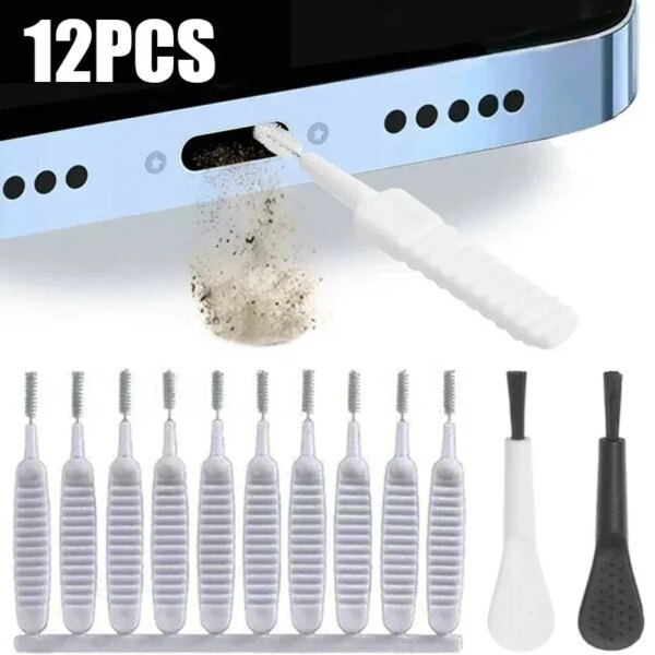 1/10/12/20/30PCS Shower Head Cleaning Brush White Small Pore Clean Anti-clogging Nylon Kitchen Toilet Phone Hole Window Cleaner