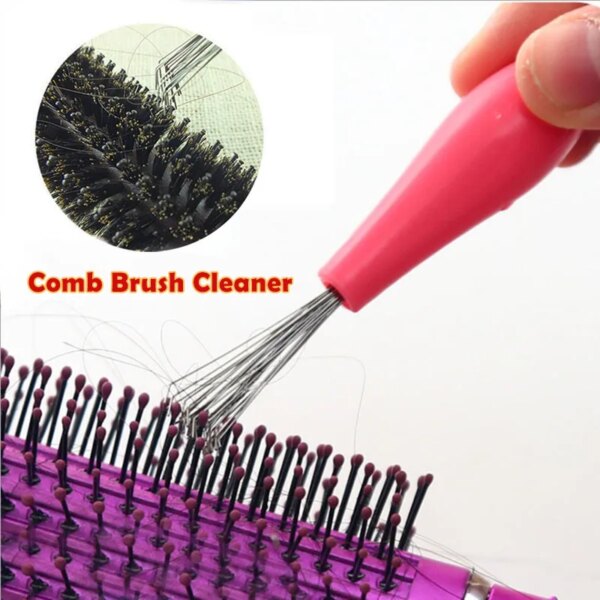 1/2Pcs Air Cushion Comb Hair Brush Cleaner Plastic Handle Pet Hair Cleaning Claw Hook Household Cleaning Beauty Tool Accessories