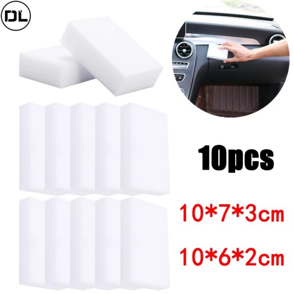 10PCS Magic Sponge Eraser White Melamine Sponge for Dishwashing Kitchen Bathroom Office Cleaner Cleaning Tools