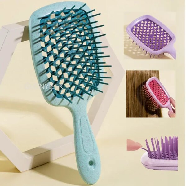 1PC Wide Teeth Air Cushion Combs Women Scalp Massage Comb Hair Brush Hollowing Out Home Salon DIY Hairdressing Tools