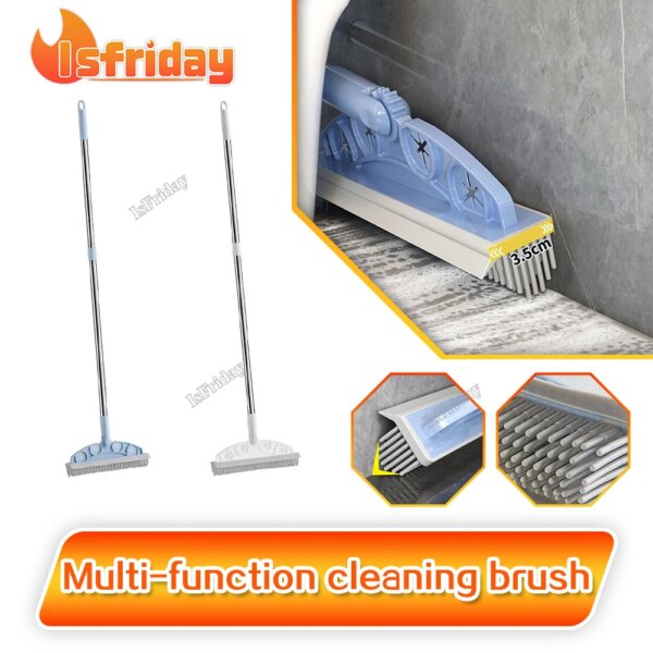 Multifunctional Silicone Floor Brush Magic Broom Sweeping Brush Silicone Mop Household Floor Cleaning Squeegee Wiper Pet Hair